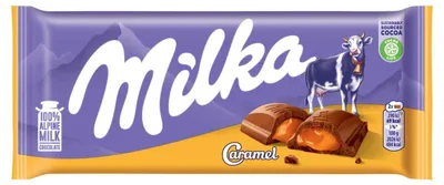 Obrázek produktu pro Milka Karamelová mléčná čokoláda 100 G