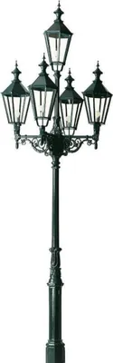 Produktbild von Casa Padrino Gartenlaterne 146 x 146 x H. 475 cm - Verschiedene Farben - Nostalgische von Hand gegossene Aluminium Außenleuchte mit Gusseisen Fuß