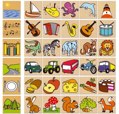 Obrázek produktu pro Detoa Dřevěné puzzle Co kam patří