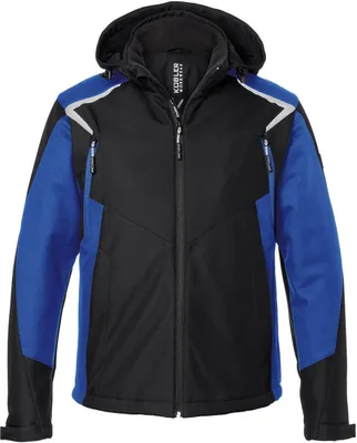 Produktbild von Kübler Bodyforce Winter Softshell Jacke schwarz/kbl.blau Gr. 4XL