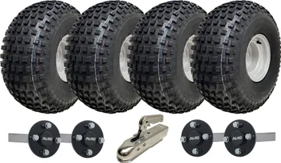 Obrázok produktu pre 22x11.00-8 Twin Axle Knobby ATV Quad Trailer Kit ALKO Axles Road Legal 620kgs