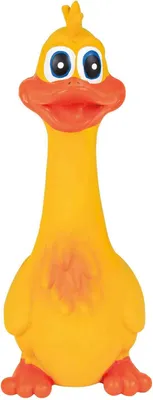 Obrázek produktu pro Hračky pro psy - pískající kachna - latex - 18 cm