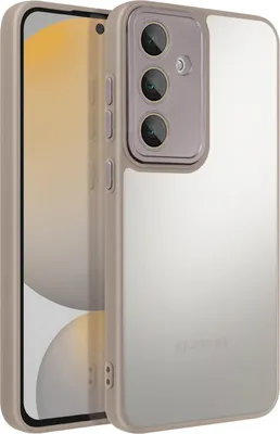 Image de Avizar, coque de protection Samsung Galaxy S24 FE, dos dur, caméra protégée, gris