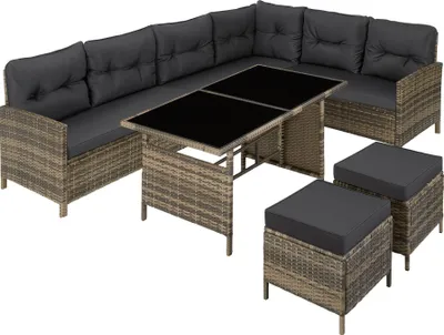 Image de Canapé de jardin BARLETTA modulable - marron naturel