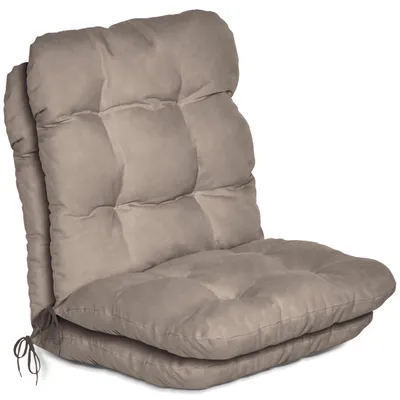 Produktbild von Beautissu 2er Set Niedriglehner Auflagen Set Flair NL, 100x50x8cm, Taupe