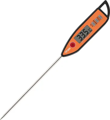Produktbild von TP300 Lebensmittelthermometer, lange Sonde, LCD-Display, wasserdicht, genaues Sofortlesen, Grillen, Fleisch, Milch, Backen, elektronisches digitales Thermometer, Küchengeräte