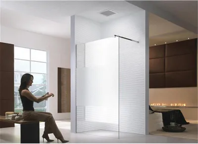 Obrázek produktu pro Glaszentrum Hagen 98x200cm "EVA" sprchová zást?na - sprchový kout saténové pruhy
