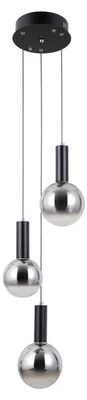 Zdjęcie produktu dla Lampa wisząca LED STRELA czarna matowa 15W Ciepła biel 1188lm szkło wym:120x33x33cm IP20 Italux