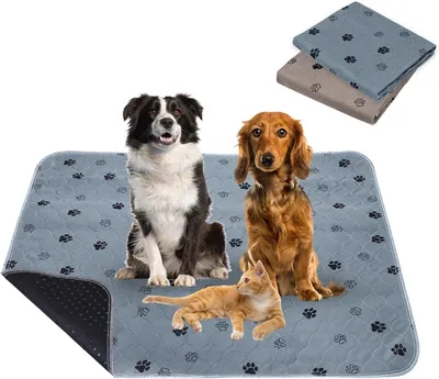 Immagine prodotto di Tappetini riutilizzabili per cuccioli, 2 pezzi, 90 x 120 cm, lavabili e antiscivolo