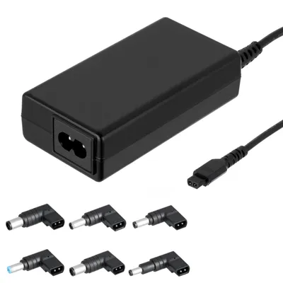 Zdjęcie produktu dla Zasilacz sieciowy Akyga AK-NU-12 do notebooka uniwersalny 65W 6 wtyczek 1.2m