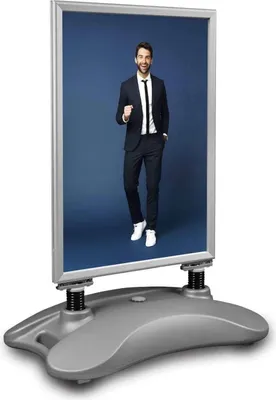 Produktbild von Kundenstopper Hampton Serie / Outdoor Silbern / Hampton / B2