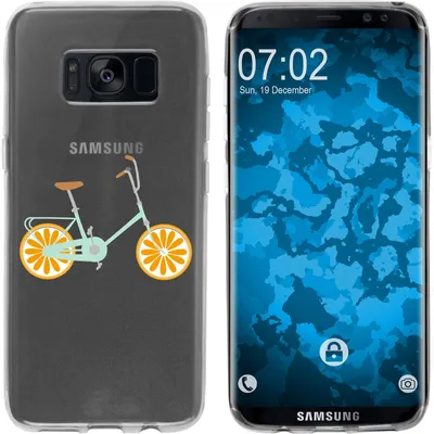 Produktbild von PhoneNatic Case kompatibel mit Samsung Galaxy S8 Silikon-Hülle Bike M4