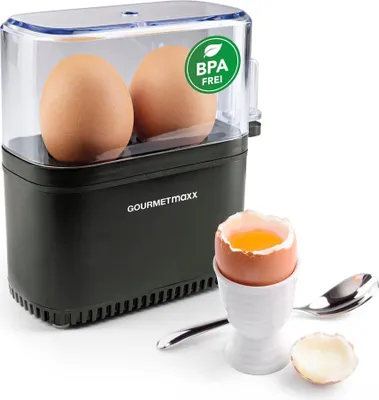Produktbild von GOURMETmaxx Eierkocher Kompakt 2.0 - schwarz matt
