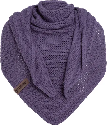 Produktbild von Knit Factory Sally Dreiecksschal - Violett - 220x85 cm