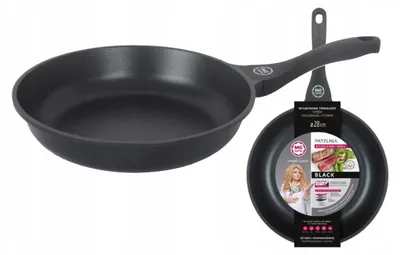 Produktbild von MG Home Traditionelle Pfanne 28 cm Antihaftbeschichtung Schwarz