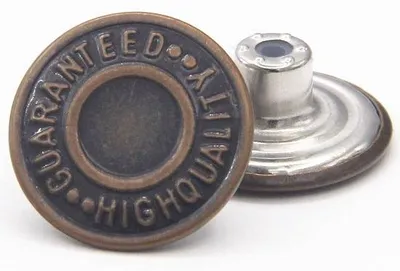 Produktbild von Messing Jeansnagel 20 mm, Metallhamer, Jeansnagel Set, 12 Stück