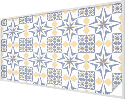 Obrázek produktu pro Vitrážová fólie na okna - 116x200 cm - vitrážový vzor - neprůhledná dekorativní fólie na ochranu soukromí - samolepicí, UV ochrana - hvězdicový vzor