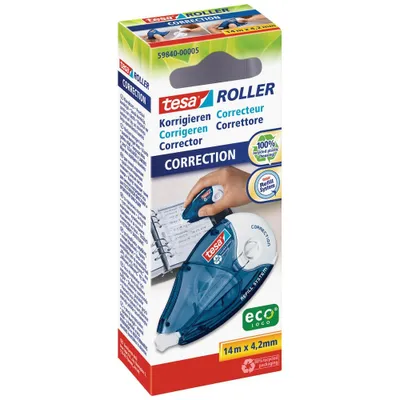 Produktbild von tesa ecoLogo Korrekturroller Refill Correction 4,2 mm x 14 m