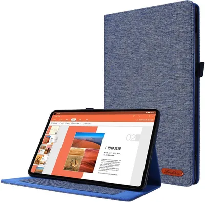 Zdjęcie produktu dla Etui na tablet König Design kompatybilne z Lenovo Tab P11 Pro 11.5 2023 Fabric Smart Cover Case Blue