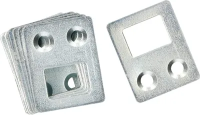 Produktbild von KOTARBAU® 25er Set Schrankaufhänger Verschiedene Größen Und Formen Schrankaufhängung Möbelaufhänger Bettbeschlag Verzinkt Möbelaufhängung Silber Flachverbinder