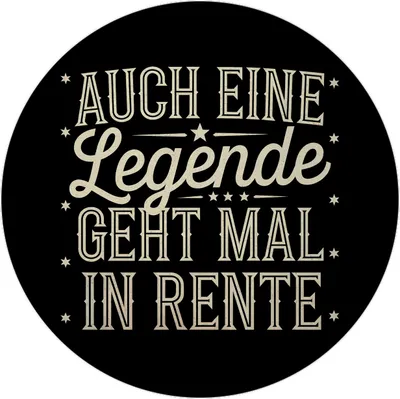 Produktbild von Ruhestand Rentenlegende mit Sternen Magnet