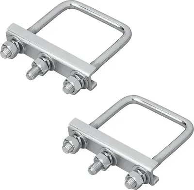 Obrázek produktu pro U-držák čtvercový 70 mm pro upínací svorku opěrného kola - sada 2 kusů