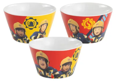 Porzellan-Müslischale Brandweerman Sam, 500 ml, bunt