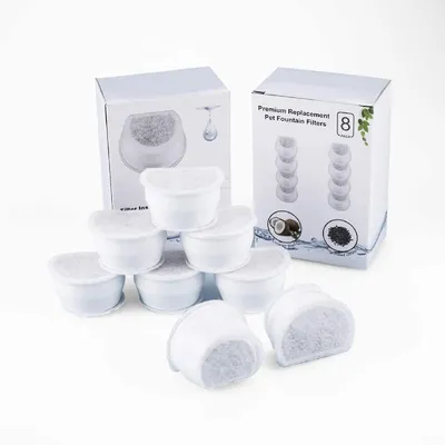 Produktbild von Kohlefilter Ersatz für Trinkbrunnen | 24 Wochen Haltbarkeit | Fördert Flüssigkeitszufuhr | Dual Action Filter