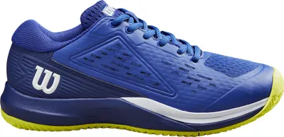 Image de Chaussures de tennis Wilson Rush Pro Ace, modèle polyvalent pour tous les terrains, couleur bleue, pointure européenne 40 2/3. Enfant, couleur bleue, pointure européenne 40 2/3