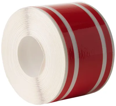 Immagine prodotto di Strisce adesive decorative per auto, a tre fili, rosse, 50 mm x 10 m