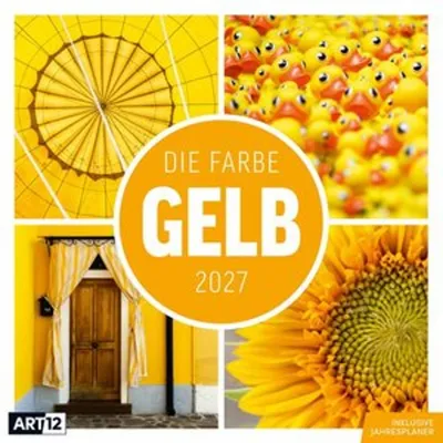 Obrázek produktu pro Kalendář „Žlutá barva“ 2027 – 30 x 30 – Art12