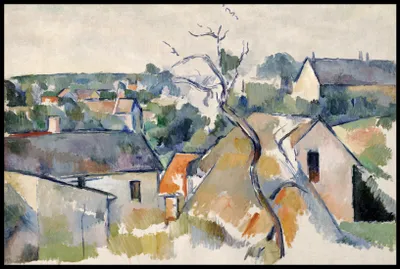 Immagine prodotto di Poster 91,5x61cm Rooftops, Paul Cezanne Vintage per il soggiorno