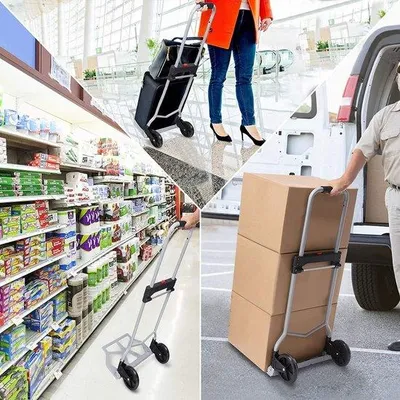 Produktbild von Famanu Transportwagen - Plattformwagen, Geräuscharm, Multifunktional, 100 Kilogramm