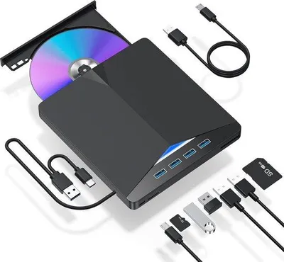 Productafbeelding van Famanu Externe DVD-speler, 7-in-1 - USB 3.0