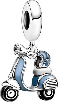 Obrázok produktu pre Pandora Charms prívesok Modrý skúter Vespa Trusky Charms