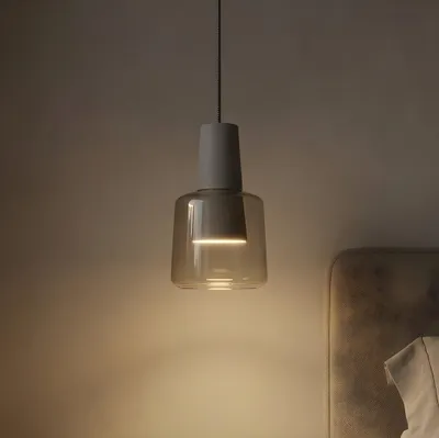 Produktbild von LEDS C4 Khoi Pendelleuchte - 22,7 W, Warmweiß, 907 lm, Weiß