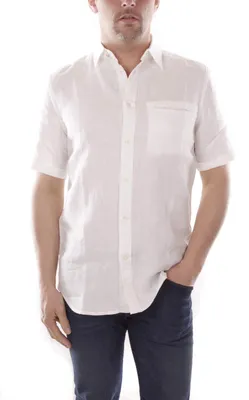 Produktbild von Diesel R-Ekimo CAMICIA Herren Leinen Hemd Weiß