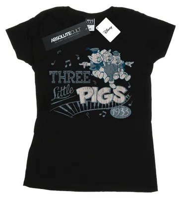Productafbeelding van Disney - Dames T-shirt "1933" BI15945 (XXL) (Zwart)