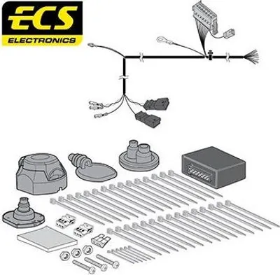 Zdjęcie produktu dla ECS RN-075-DL Zestaw elektryczny haka holowniczego do RENAULT KANGOO Express (FW0/1)