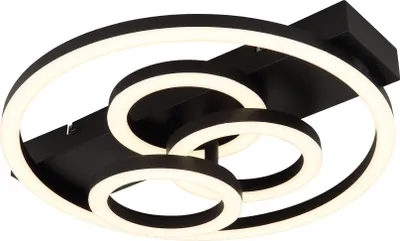 Produktbild von Globo Lighting Deckenleuchte Metall schwarz matt, LED