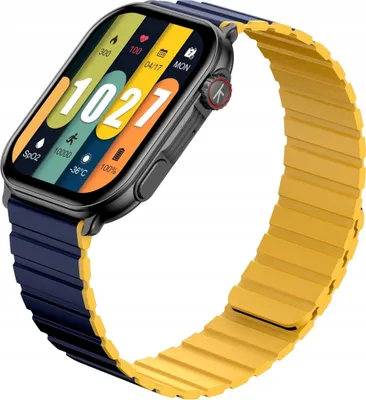 Zdjęcie produktu dla Kieselect Calling Smartwatch KS Pro, zakrzywiony wielofunkcyjny zegarek IP68 1,81 cala kwadratowy Darmowy czarny wymienny pasek na rękę