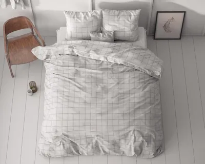 Produktbild von Sleeptime Check it grau 240 x 220 cm