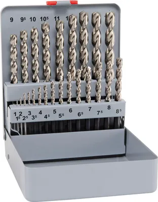 Obrázok produktu pre Alpen-Maykestag súprava vrtákov DIN 338 HSSE 1-13 mm 25-dielna 100625100