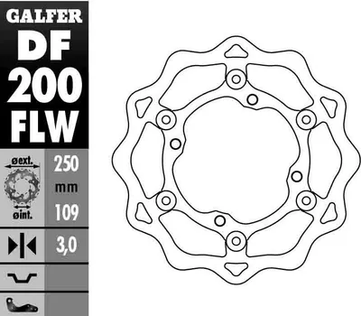 Obrázok produktu pre Galfer Bremsscheibe Wave Schwimmend