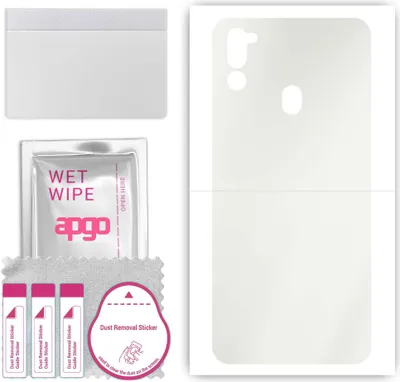 Produktbild von apgo Rückseite Schutzfolie, Matt, kompatibel mit Samsung Galaxy M21 2021, Hinten Hydrogel-Displayschutzfolie mit Positionierhilfe, kratzfest, einfache Montage