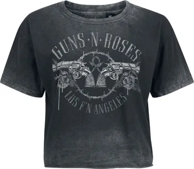 Produktbild von Guns N' Roses T-Shirt Damen Guns grau Band-Merch, Bands 100% Baumwolle L