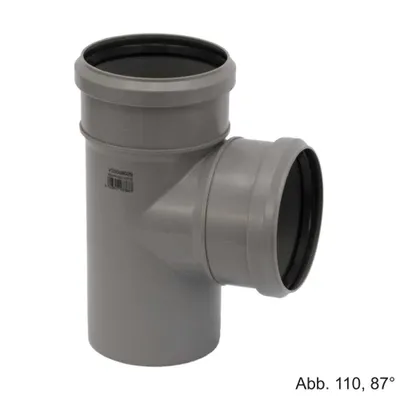 Produktbild von MagnaPlast HT PLUS T-Stück HTEA 110/75 mm 87° 11970 Abwasser