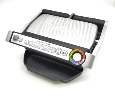Produktbild von Tefal OptiGrill+ GC712D, Silber, Rechteckig, Sensor, Feuerrost, 600 cm², 300 x 200 mm