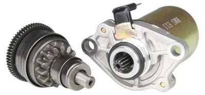 Produktbild von Anlasser + Anlasserfreilauf (14/63Z) für Piaggio 2-Takt / Free Liberty NRG Sfera TPH Zip / Aprilia SR / Vespa ET2 - RMS