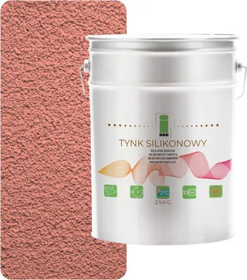 Obrázek produktu pro Silikonová omítka pro exteriér, lososová barva, 1,5 mm, prémiová kvalita, 25 kg